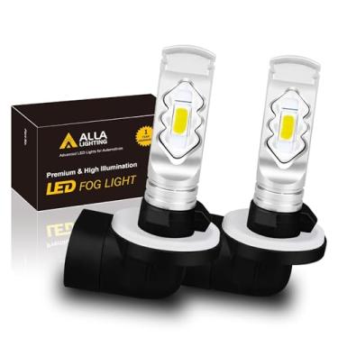 Imagem de Alla Lighting 3800lm 886 898 881 Lâmpadas LED de neblina super brilhantes, amarelo âmbar 3000K ETI 56-SMD 889 894 H27 substituição