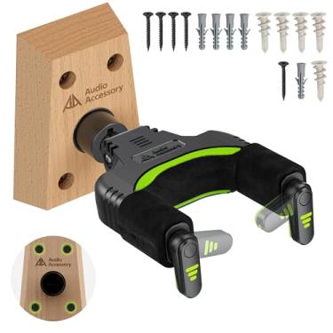 Imagem de AA AUDIO ACCESSORY Suporte Parede Guitarra - 4 Parafusos, Não Cai, Trava Auto, Veludo Seguro Nitro, Ângulo Adapt., Compatível com Guitarra Clássica Pesada, Acústica, Elétrica, Baixo, Mandolim