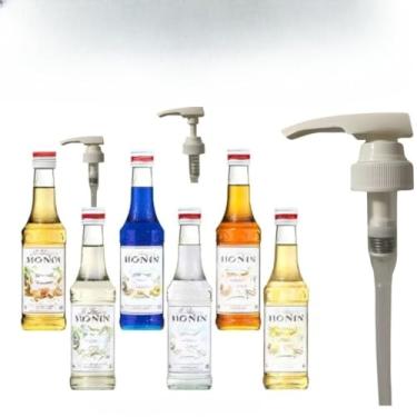 Imagem de 2 Valvulas pump dosadora dispensador de xarope mel molhos para garrafa de vidro 750ml e 1 litro