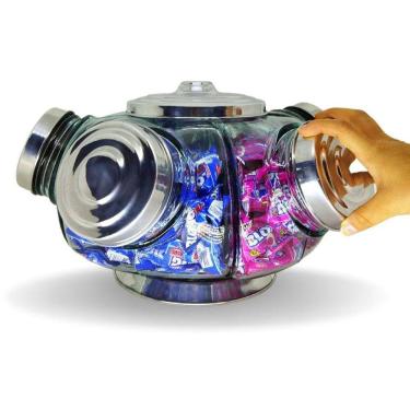 Imagem de Baleiro Giratório Grande De Alumínio Para Comércio 3750Ml