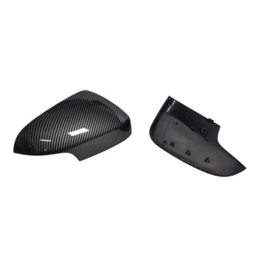 Imagem de Compatível com Volvo S80/S40 2009-2011 Carcaça da tampa do espelho retrovisor lateral do carro 39850533/0553 Acessórios de substituição de padrão de fibra preta/carbono(Carbon Fiber Pattern)