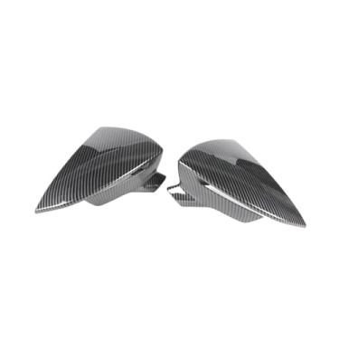 Imagem de 2 peças tampa do espelho retrovisor da porta lateral do carro, compatível com SEAT Leon / MK3 5F ST FR Cupra/Ibiza Mk5 / Arona KJ7 2017-2020(Carbon Fiber Pattern)