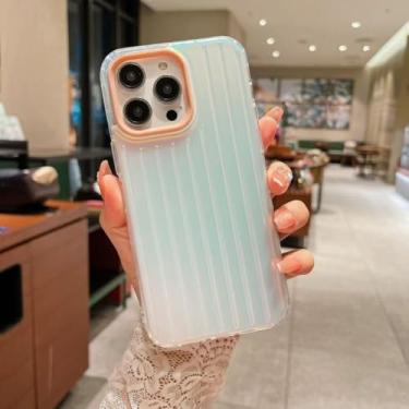 Imagem de Capa de celular elegante com listras 3D para iPhone 16, 14, 13, 12, 11, 15 Pro Max, 16Pro, 14, 15Plus e 16Plus, capa traseira rígida com listras 3D, B, rosa, para iPhone 13 ProMax