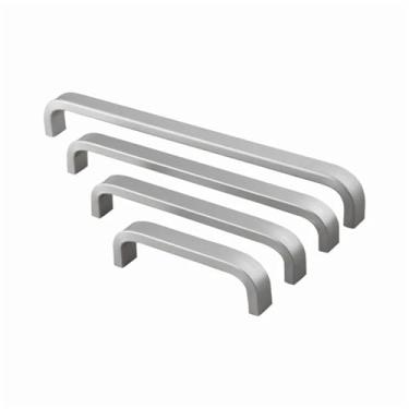 Imagem de HTNAFONI Puxadores de alumínio espaciais de 4/6/8/10/12 polegadas puxadores retos para armário de porta de cozinha 1 peça (128 mm oco)