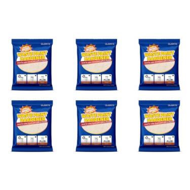 Imagem de GLAINTE Endurecedor de tinta Waste Away 6 pacotes - Endurecedor sólido de ação rápida - Pó de secagem para tinta à base de água