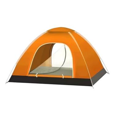 Imagem de Tenda de camping automática de montagem instantânea para 4 pessoas (Laranja)
