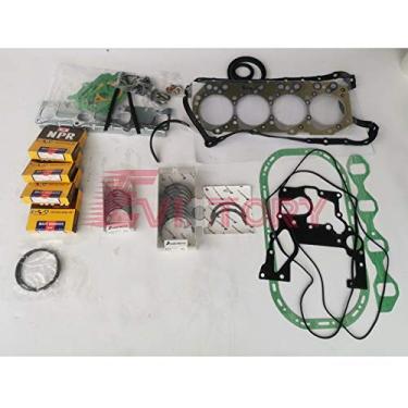 Imagem de EVICTORY Para motor ISUZU 4JG2 4JG2-T 4JG2T Rolamento principal de eixo de manivela grande + anel de pistão + kit completo de junta