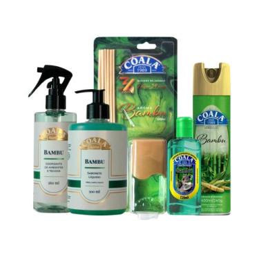 Imagem de Kit Coala Bambu, Sabonete Difusor Spray Aromatizador Limpador e Odoriz