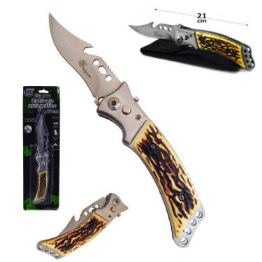 Imagem de Canivete Esportivo Automático Retrátil Pesca Trilha Camping - SQ Comer