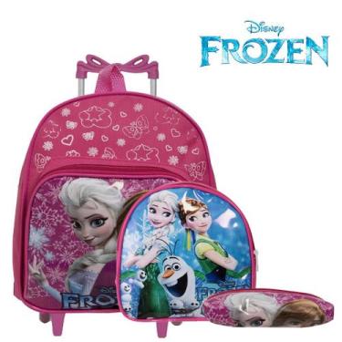 Imagem de Mochila Infantil Feminina Rodinha Frozen P Envio Imediato - TOYS 2U