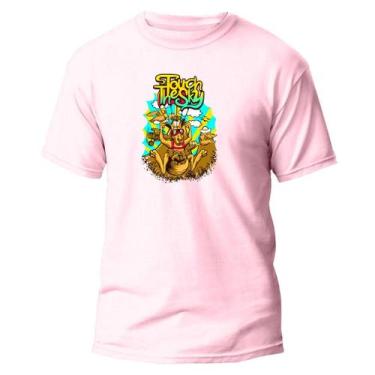 Imagem de Camiseta Básica Algodão Premium Estampa Digital Touch Thesky, Rosa, M