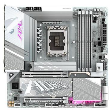 Imagem de Placa-Mãe Gigabyte Z890M AORUS ELITE WIFI7 ICE, Intel, mATX, DDR5, RGB, Wi-Fi 7, Bluetooth-Unissex