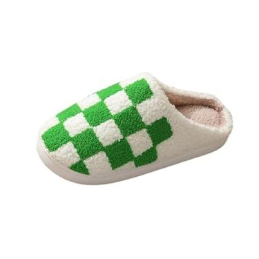 Imagem de Chinelo moderno casual masculino e feminino para casais, quente, inverno, casa, Verde, 40