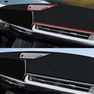 Imagem de LAVIYE Capa de painel de instrumentos de camurça para carro tapete de painel de instrumentos acessórios de almofada protetora, para BMW X1 IX1 IX1 2023-2024