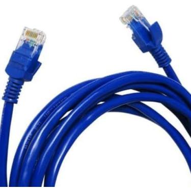 Imagem de Cabo de Rede 3 Metros CAT5 Ethernet Para Conexão Estável de Internet R