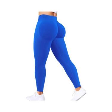 Imagem de Calças De Yoga Femininas De Cintura Alta Para Treinamento Na Academia,