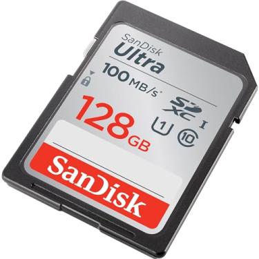 Imagem de SanDisk Cartão de memória Ultra SDXC UHS-I de 128 GB - 120 MB/s, C10, U1, Full HD, cartão SD - SDSDUN4-128G-GN6IN