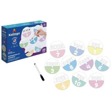 Imagem de QUEBRA-CABECA 20 Peças Aprendendo os Numeros INGLES Xalingo