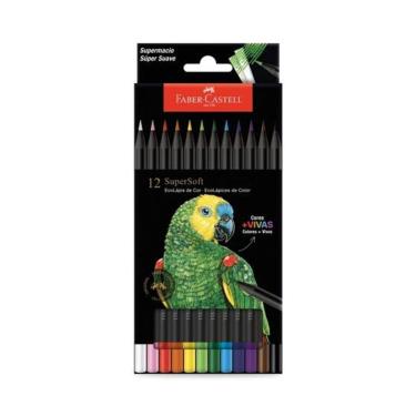 Imagem de Lapis De Cor Supersoft 12 Cores Faber Castell Novo Estojo