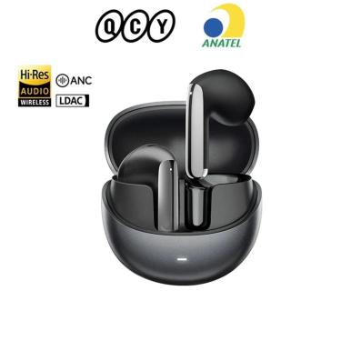 Imagem de Fone de Ouvido QCY HT10 AilyBuds Pro Plus ANC HiRes Audio LDAC Bluetooth 5.3 6 Mic AI HD Preto-Unissex