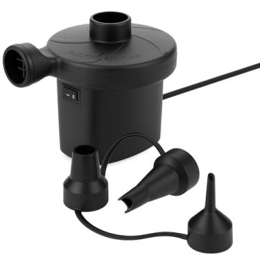 Imagem de Bomba de Ar Elétrica Inflador e Desinflador 220V – Compacta e Potente, com 3 Bicos Adaptáveis – Ideal para Colchões Infláveis, Boias, Piscinas e Balões