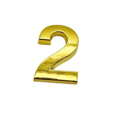 Imagem de NumRealm Número de porta, números de casa à prova d'água 3D, endereço de caixa de correio autoadesiva, jardim, apartamento, hotel, café, sinalização, ouro-2