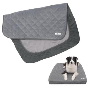 Imagem de Paw Inspired Capa impermeável para cama de cachorro | Protetor de cama lavável para colchão de cachorro | Capa de substituição removível para cama de animais de estimação de médio a grande porte