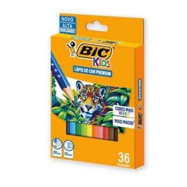 Imagem de Lápis de Cor Kids Premium Madeira - 36 Cores - BIC