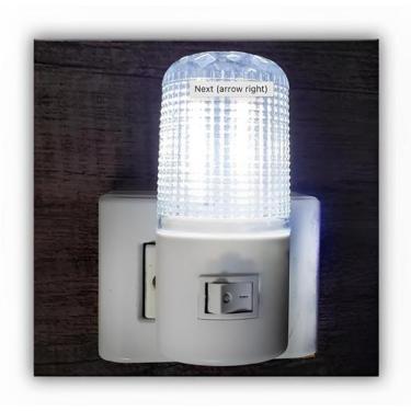 Imagem de 10x Mini Luminária Abajur De Tomada Luz Noturna Led Bivolt Quarto Bebê