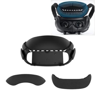 Imagem de Máscara de esponja para DJI Avata 2 óculos 3 almofada de espuma de almofada frontal para testa, almofada de algodão PU confortável embutida, reduz a pressão da cabeça, suporte Avata 2, óculos 3