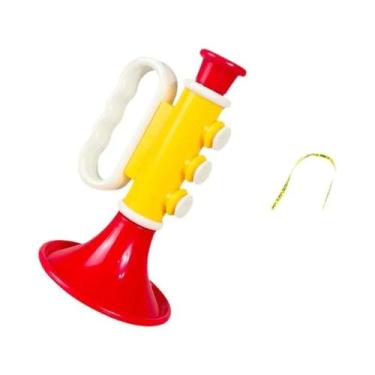 Imagem de Brinquedo Trompete Mini Colorido Para Crianças, Instrumento Musical Ed