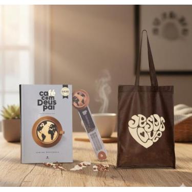 Imagem de Kit Café com Deus Pai 2026 Capa Brochura + Bag Jesus Love - Editora Vé