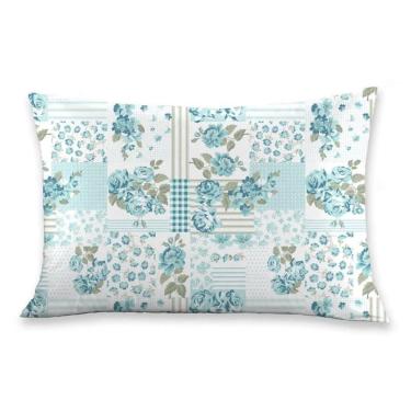 Imagem de Fronha Malha Basic Estampada Buettner Esperanza Turquesa