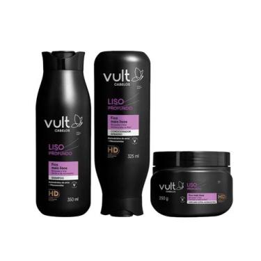 Imagem de Kit Vult Liso Profundo Shampoo 350ml + Condicionador 325ml+Mascara 250