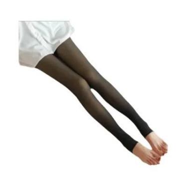 Imagem de Meias-calças Térmicas Grossas De Cintura Alta Para Mulheres, Leggings 