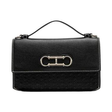 Imagem de Bolsa Transversal Elegante De Couro Para Mulheres Com Estampa De Letra