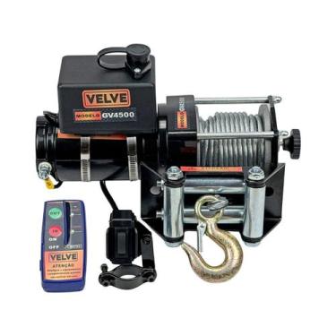 Imagem de Guincho Elétrico 12v 4500lbs 2041kg VELVE GV4500