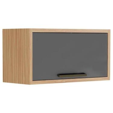 Imagem de Armário de Geladeira p/ Cozinha Syrah adeira c/ 1 Porta Basculante 80c