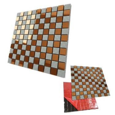 Imagem de Pastilha De Vidro Autocolante Para Parede Cozinha Banheiro Sala Decora