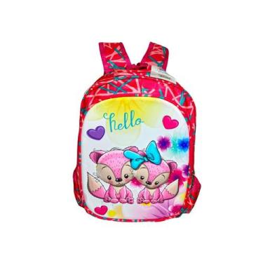 Imagem de mochila escolar infantil Feminina Raposinha Desenho em 3D - Tings