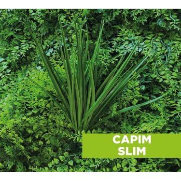 Imagem de kit 2 Folhagens Artificiais De Capim Para Painel Vertical 3d - CASA3D 