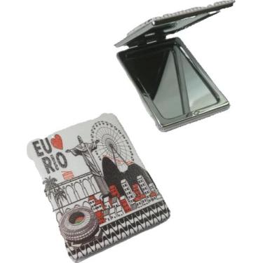 Imagem de Espelho De Bolsa Maquiagem Lembrança Rio De Janeiro Souvenir - Corban,