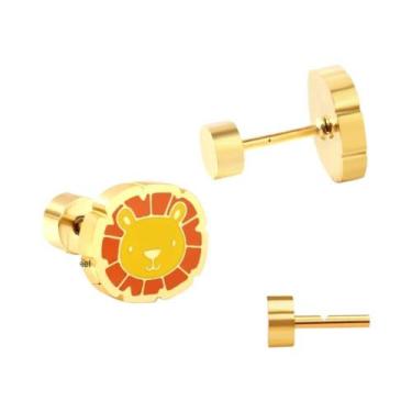 Imagem de Brincos De Aço Inoxidável Criativos E Personalizados Para Meninas: Mor