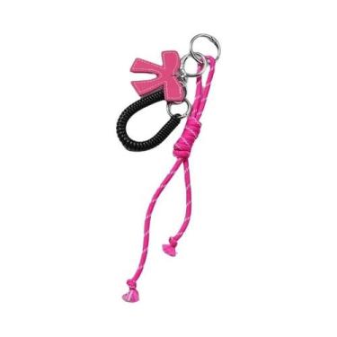 Imagem de Chaveiro Artesanal De Luxo Com Borla E Laço De Coração, Pingente Brilh