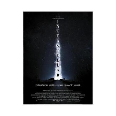 Imagem de Pôster De Pintura Em Tela Do Filme Interstellar, Imagem Clássica De Ar