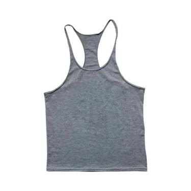 Imagem de Camiseta Regata Casual Para Treino Em Tamanho plus Para Homens, Cor Só