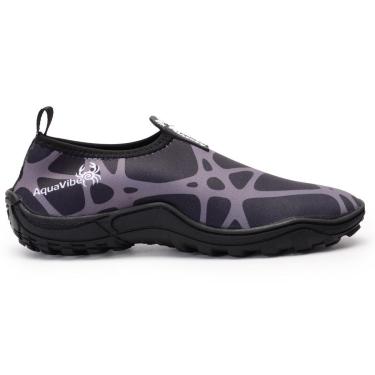 Imagem de Sapatilha Aquática Masculina Cinza Neoprene Híbrida Solado Tratorado Resistente Esportiva Proteção-Masculino