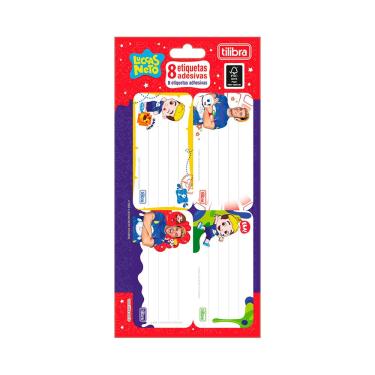 Imagem de Etiqueta Adesiva Tilibra Luccas Neto para Identificação de Material Escolar