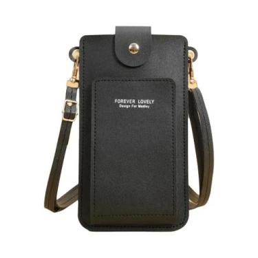 Imagem de Bolsa Transversal Feminina De Couro Macio Com Tela Sensível Ao Toque, 