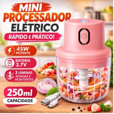 Imagem de Mini Processador Elétrico Entrada USB Compacto - Agilidade e Praticida